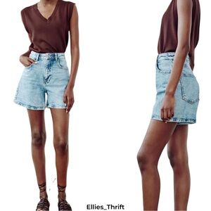 Zara Light Blue Jean Shorts